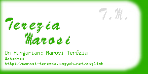 terezia marosi business card