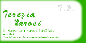 terezia marosi business card